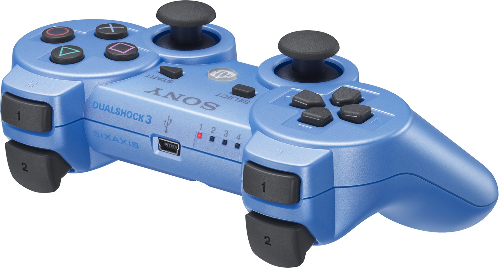 ワイヤレスコントローラ（DUALSHOCK®3）キャンディー・ブルー