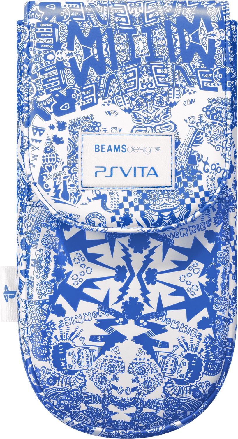 BEAMSdesign ポーチ クロス&ストラップセット インパクトブルー