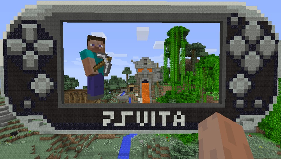 Minecraft playstation vita. Майнкрафт плейстейшен Вита. Сони плейстейшен 2 майнкрафт. Майнкрафт на плейстейшен 1. Плейстейшен майнкрафт постройка.