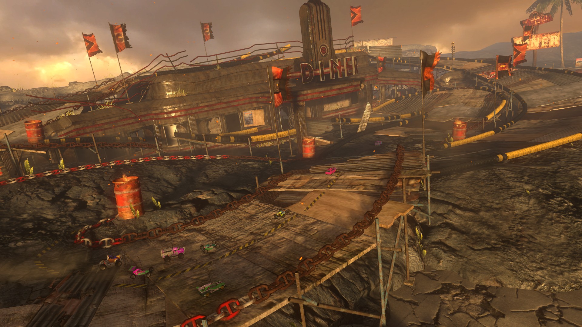 モーターストームRC ゲーム画面1