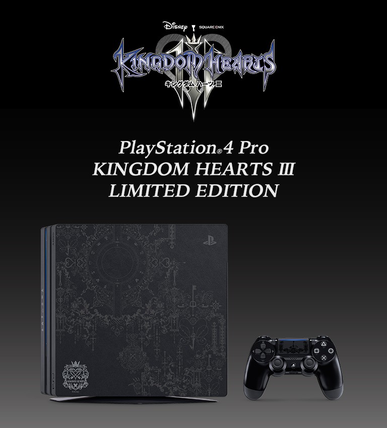 Ps4 Playstation 4 Pro Kingdom Hearts Iii Limited Edition