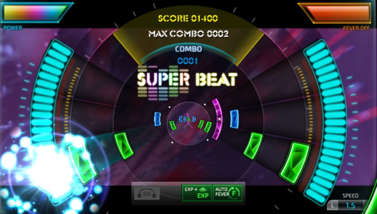 『SUPERBEAT XONiC』ゲーム画面